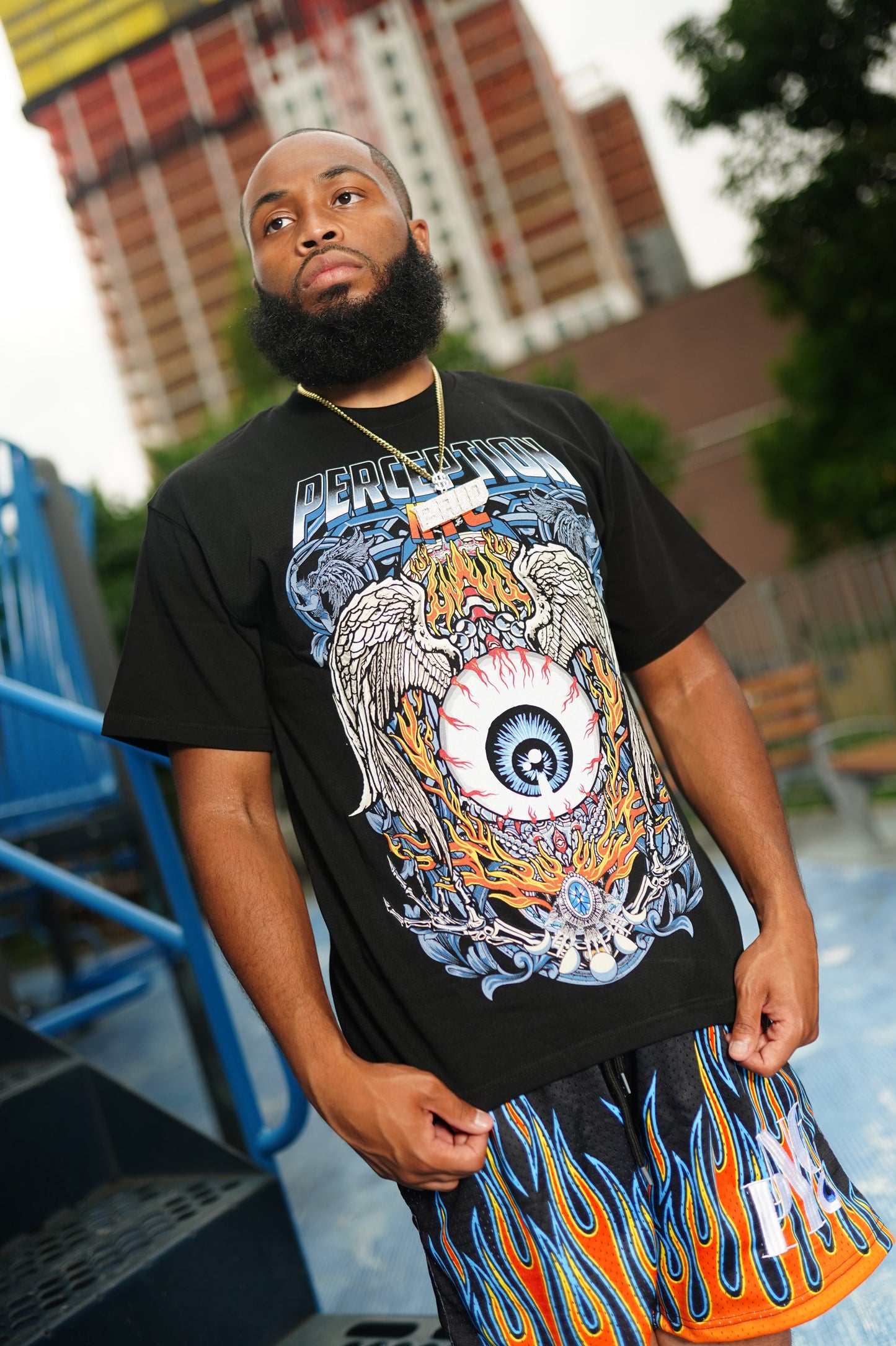 Black Apocalypse Eyeball Tee Shirt