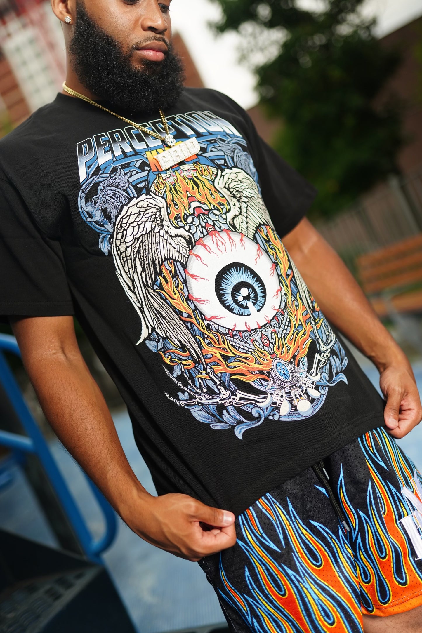 Black Apocalypse Eyeball Tee Shirt